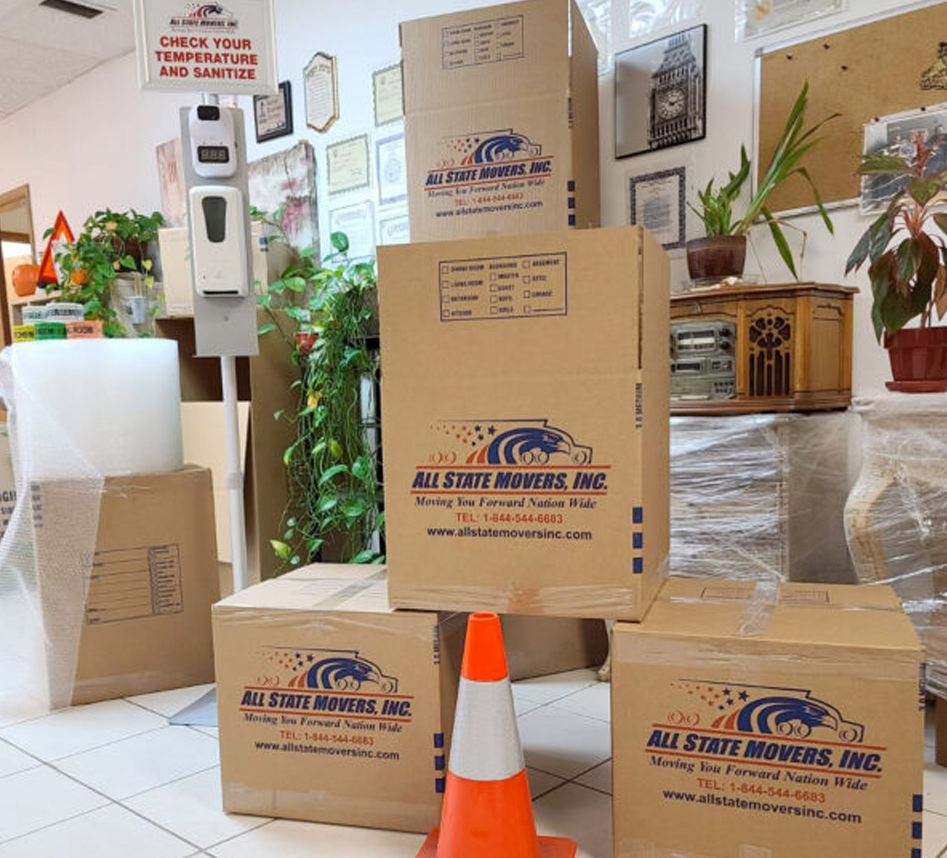 All State Movers INC. - blog photo. Hardest room to move is kitchen. packing materials
